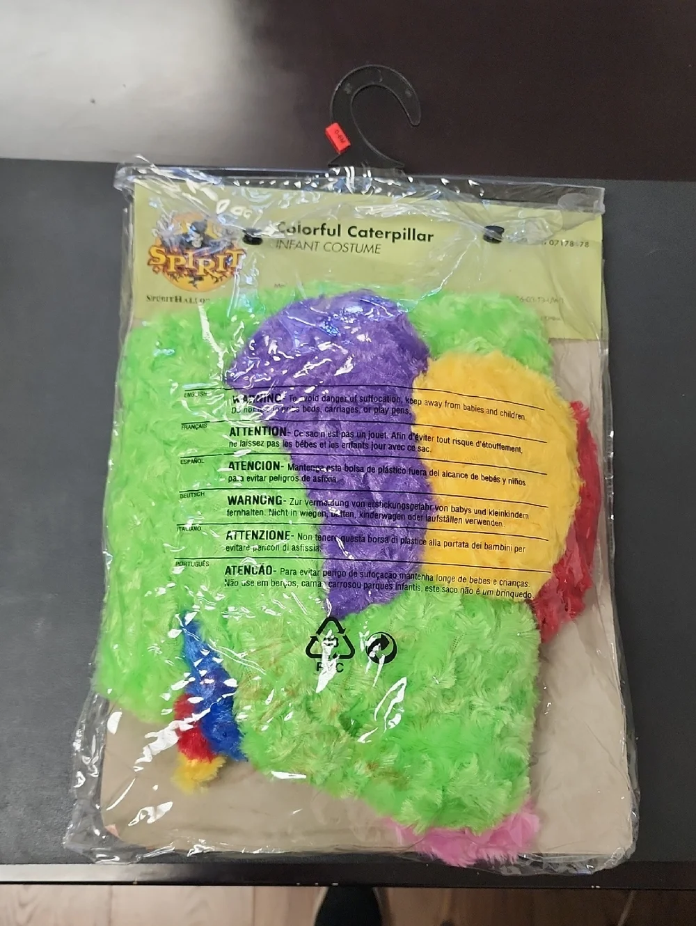 Spirit, Colorful Caterpillar Costume Baby Halloween Fancy 0-6 Months New!
